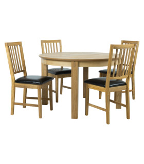 Söögilauakomplekt CHICAGO NEW ümmargune laud ja 4 tooli 19551