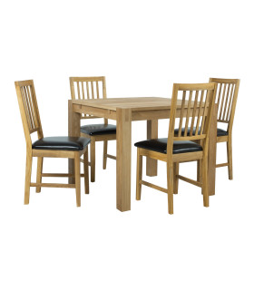 Обеденный комплект CHICAGO NEW с 4 стульями (19951), дуб