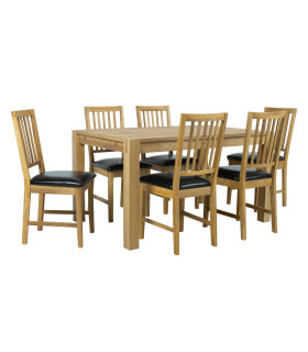 Söögilauakomplekt CHICAGO NEW laud 140x90cm ja 6 tooli 19551