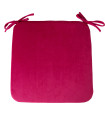 Подушка на стул VELVET 39x39x2,5cm, темно-розовый