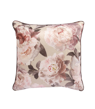 Padi HOLLY 45x45cm, roosad pojengid