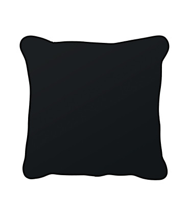 Подушка BLACK HOLLY 45x45см, змеиный узор на черном фоне