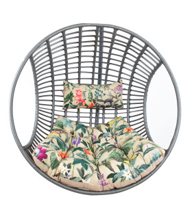 Ripptooli padi COCO AMAZONIA 95/65x75x15cm, beež lilleline