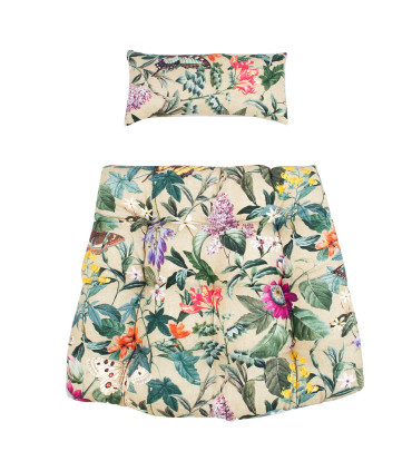 Ripptooli padi COCO AMAZONIA 95/65x75x15cm, beež lilleline