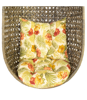 Ripptooli padi CORA kollane D70x14cm, 65x52cm, polüester