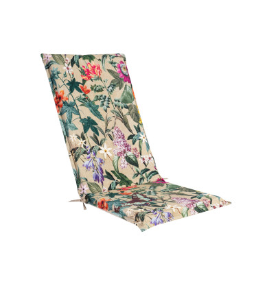 Toolikate seljatoega AMAZONIA 48x115x4,5cm, 7 positsiooni toolile volangiga, lilled bee˛il põhjal