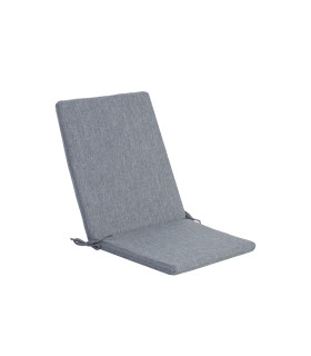 Покрытие для стула со спинкой SIMPLE GREY 42x90x3cm, серый, 100%полиэстер, ткань 757