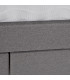 Кровать GENESIS 90x200cм, с ящиками и матрасом HARMONY UNO, серый