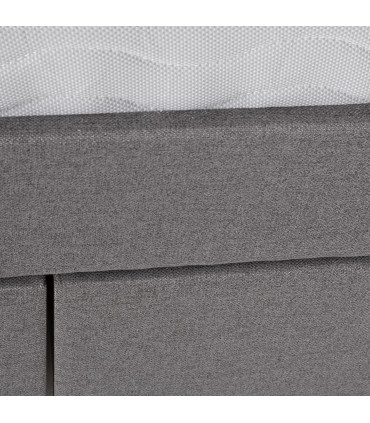 Voodi GENESIS 90x200cm, madratsiga HARMONY UNO, pruunikashall