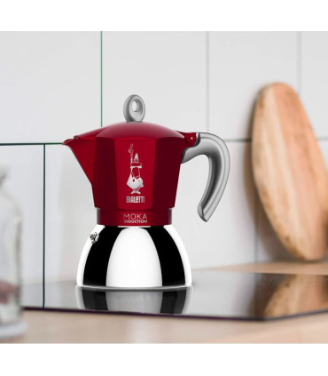 Espressokann induktsioonpliidile Bialetti Moka 6 tassile 0006946, punane