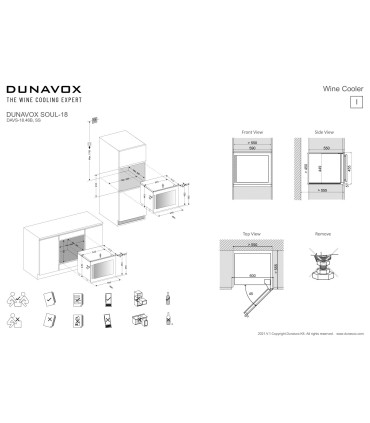 Integreeritav veinikülmik Dunavox DAVS-18.46B