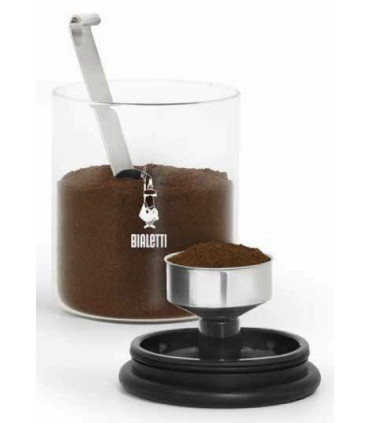 Klaasist kohvipurk kohvisõela hoidjaga Bialetti 250g DCDESIGN07