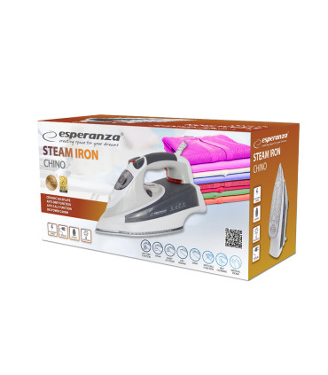 Esperanza EHI009 Dampjern Keramisk kogeplade Grå, Hvid 2400 W