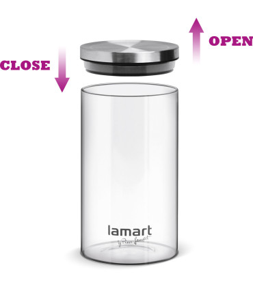 Klaasist säilituspurkide komplekt 3tk Lamart LT6025