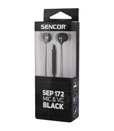 Kõrvaklapid Sencor SEP172VCM, must