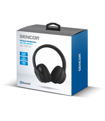 Bluetooth kõrvaklapid Sencor SEP710BTBK