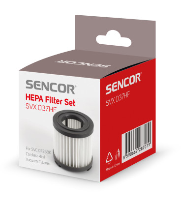HEPA filter tolmuimejale Sencor SVC0725BK