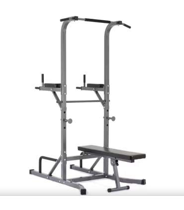 Sports complex with a bench and bars