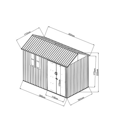 Aiakuur HECHT 6X10 NORD