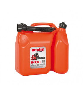 Bensiini - ja õlikanister HECHT KOMBI K00085 (6 + 2,5 L,  lehtriga)