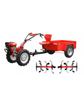 Aiatraktor/mullafrees järelkäruga HECHT 7100 SET