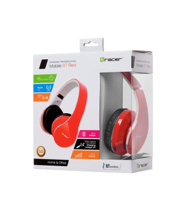 Juhtmeta peakomplekt TRACER MOBILE BT 2.1/ Bluetooth RED