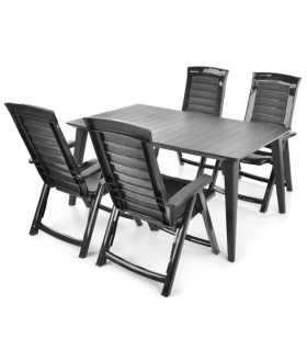 Aiamööbli komplekt HECHT JARDIN GRAPHITE 4