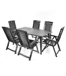 Aiamööbli komplekt HECHT JARDIN GRAPHITE 6