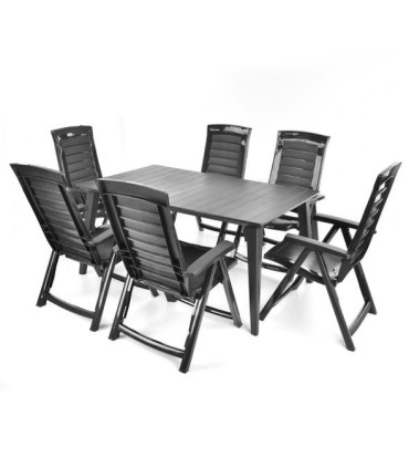 Aiamööbli komplekt HECHT JARDIN GRAPHITE 6