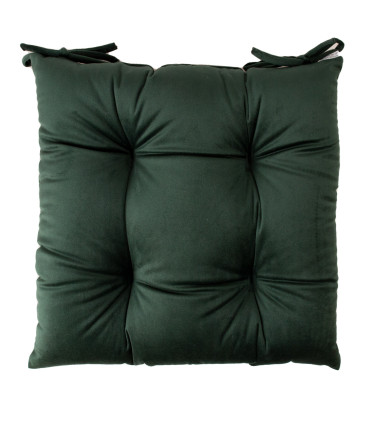 Подушка на стул VELVET 40x40cm, темно-зеленый