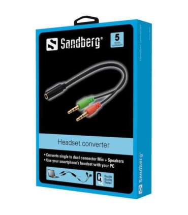 Sandberg 508-67 Headset Converter (mobile)  PC