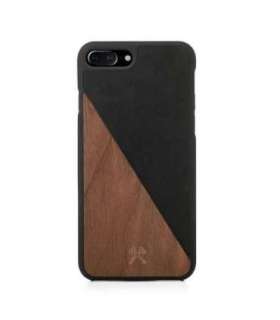 Woodcessories EcoSplit Wooden+Leather iPhone 7+ / 8+  Walnut/black eco249