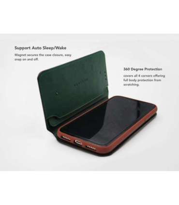VixFox Smart Folio Case for Iphone XSMAX forest green