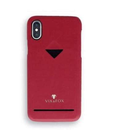 VixFox Card Slot Back Shell for Iphone X/XS ruby red