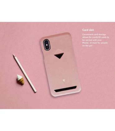 VixFox Card Slot Back Shell for Iphone X/XS pink