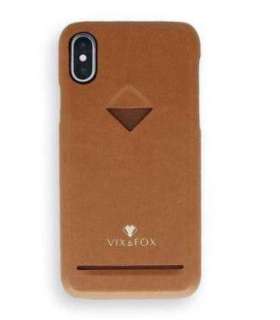 VixFox Card Slot Back Shell for Iphone XSMAX caramel brown