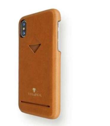 VixFox Card Slot Back Shell for Iphone XSMAX caramel brown