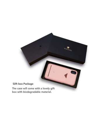 VixFox Card Slot Back Shell for Iphone XSMAX pink