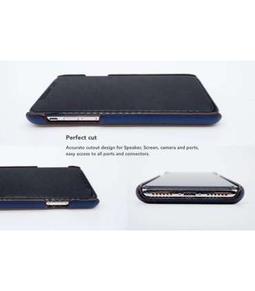 VixFox Card Slot Back Shell for Iphone XSMAX navy blue