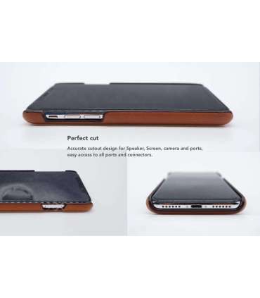 VixFox Card Slot Back Shell for Samsung S9 caramel brown