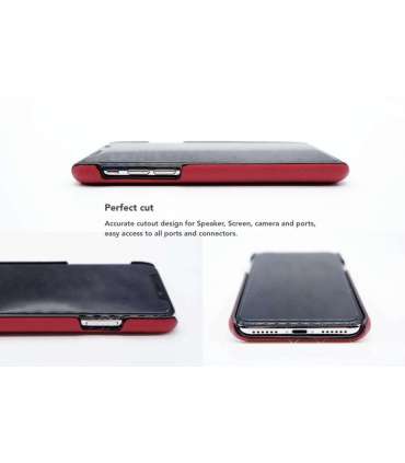 VixFox Card Slot Back Shell for Samsung S9 ruby red