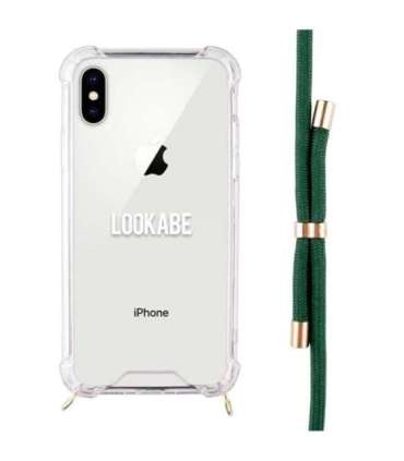 Lookabe Necklace iPhone X/Xs gold green loo013