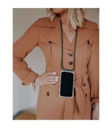 Lookabe Necklace iPhone X/Xs gold green loo013