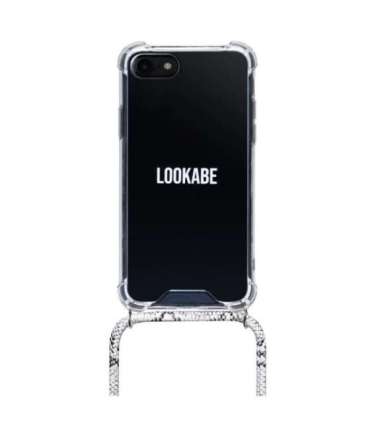 Lookabe Necklace Snake Edition iPhone X/Xs silver snake loo018