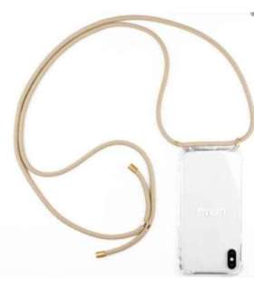 Lookabe Necklace iPhone Xr gold nude loo009
