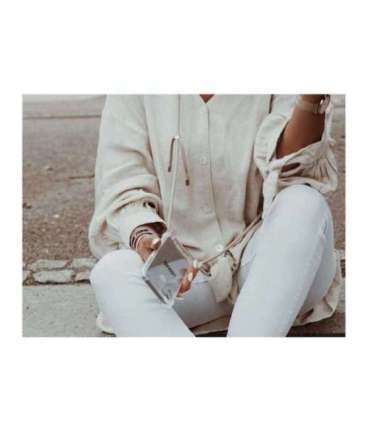 Lookabe Necklace iPhone Xs gold nude loo008