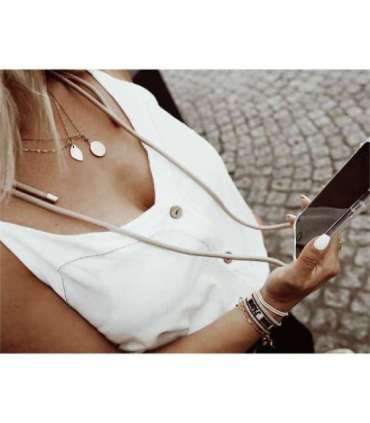 Lookabe Necklace iPhone 7/8+ gold nude loo007