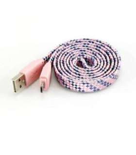 Sbox USB-Micro USB 2.0 M/M 1m colorfull blister rose USB-103CF-P