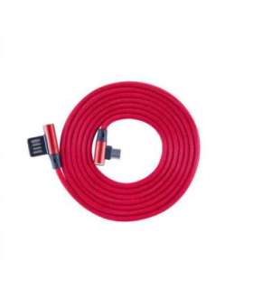 Sbox USB-Micro USB 90 M/M 1.5m USB-MICRO-90R strawberry red