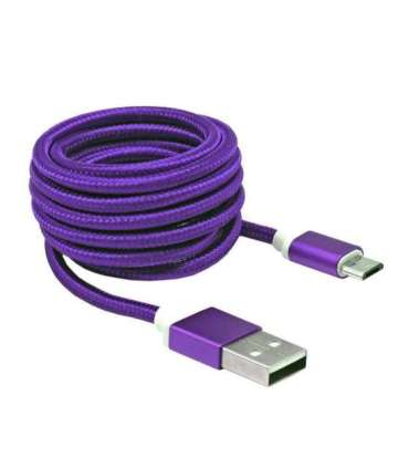 Sbox USB-Micro USB M/M 1m USB-10315U plum purple